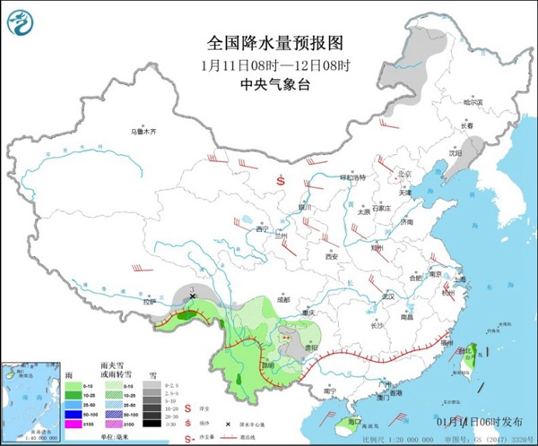 我国西南地区仍有明显降温 明起冷空气退场大部地区回暖加速