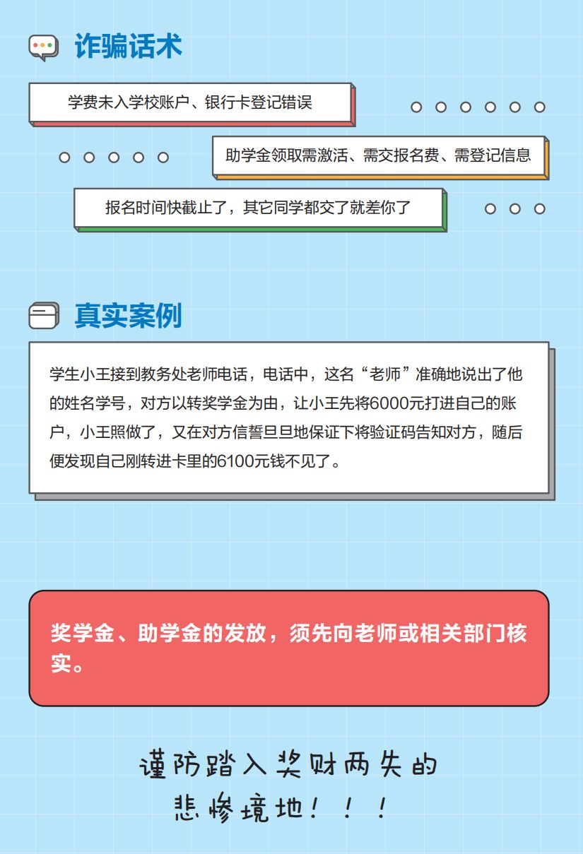 网络安全宣传周丨【防诈图鉴】步步惊心！从高考到大学毕业这些套路千万要当心