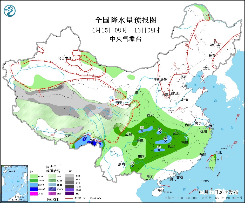 较强冷空气继续影响我国东部地区 安徽江苏等地有较强降水