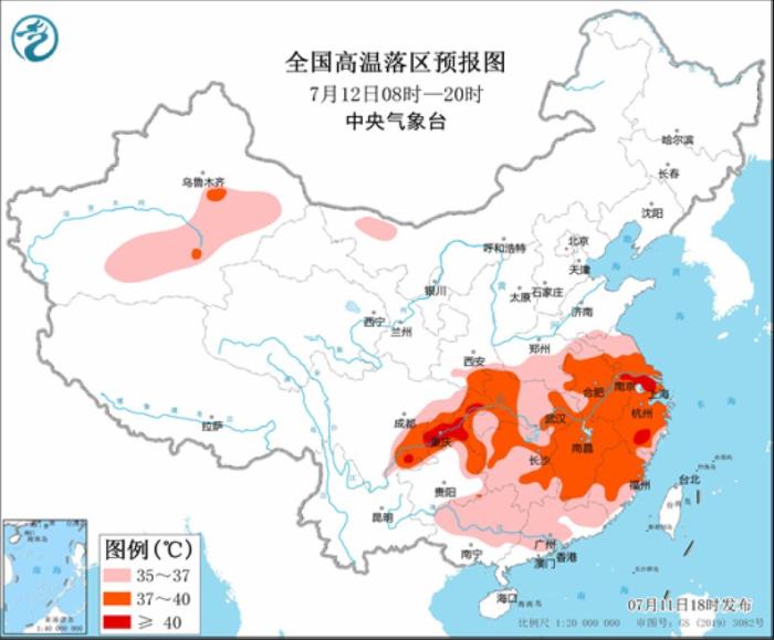 陕西山西等地有强降水 四川盆地江南等地仍有持续性高温