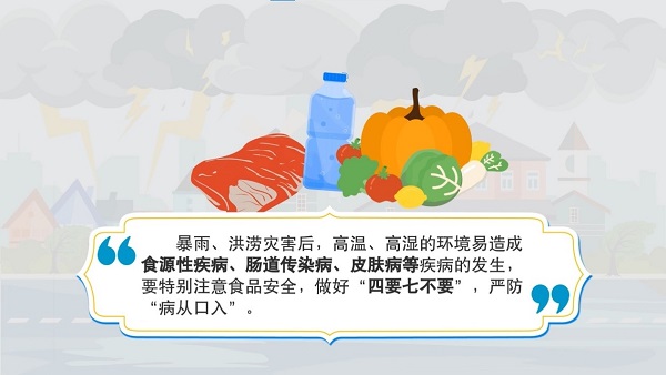 防汛救灾在行动｜【动画】暴雨过后，这样正确饮食预防疾病！