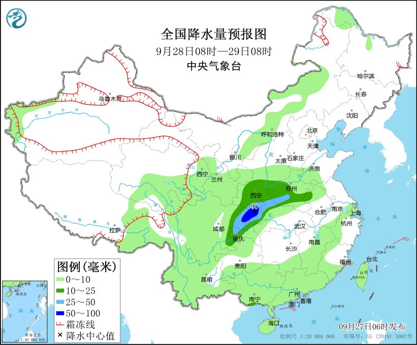 华南沿海有较强降水 内蒙古东北等地多冷空气活动