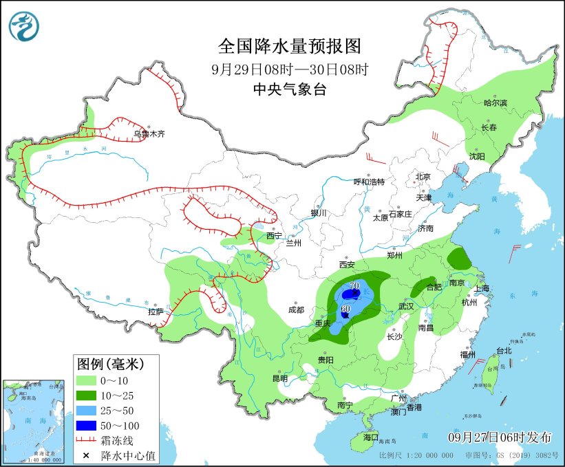 华南沿海有较强降水 内蒙古东北等地多冷空气活动