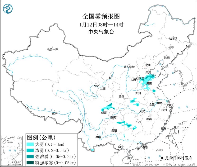 冷空气继续影响内蒙古东部和东北地区 河北山东等地有大雾