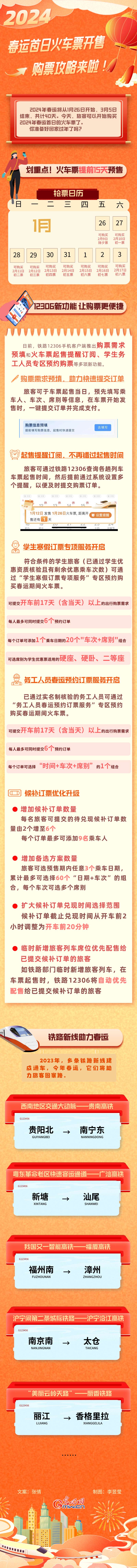 2024春运首日火车票开售 购票攻略来啦！