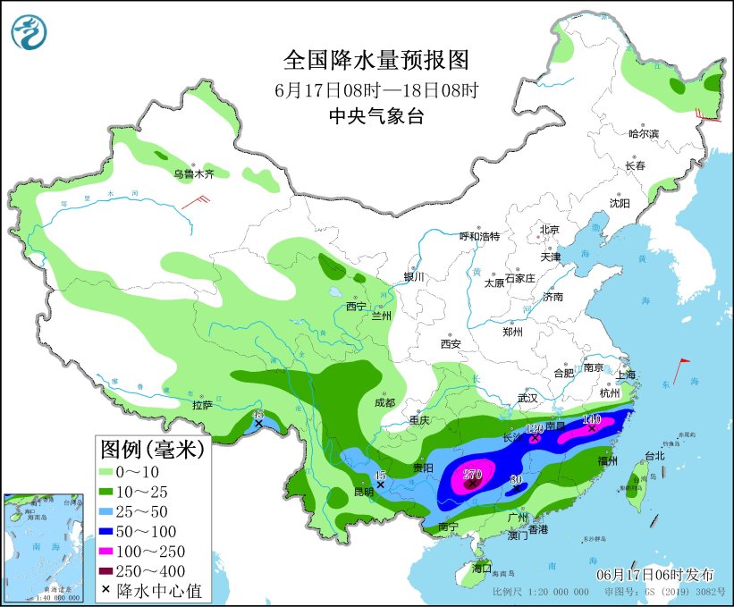 贵州江南华南等地有持续性强降雨 京津冀等地持续高温