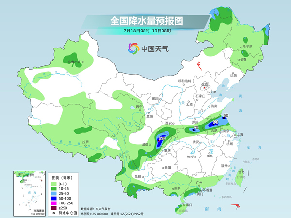 黄淮等地强降雨短暂减弱后再增强 北方高温发展增多