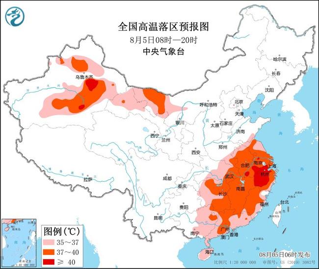 高温橙色预警！新疆浙江等12省区市部分地区最高温可达37℃以上