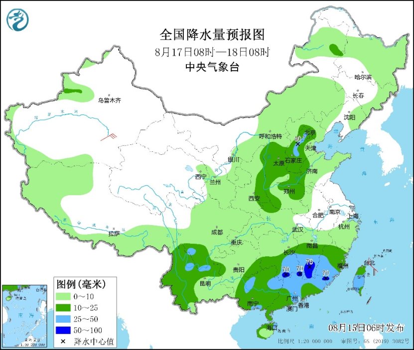 湖南江西广西广东福建及四川等地有分散性强降雨