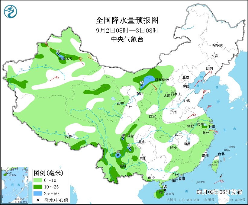 北方地区多降水和冷空气活动 南方地区高温持续