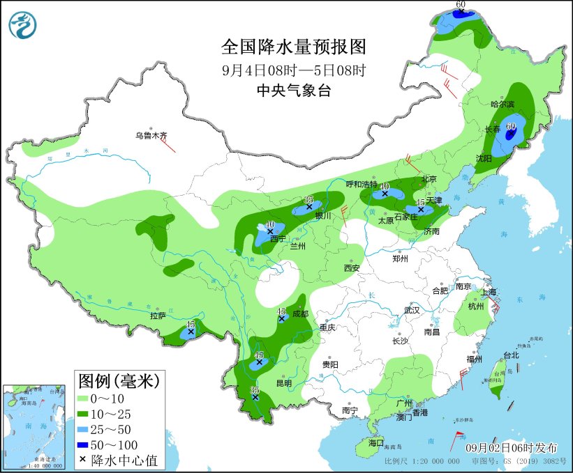 北方地区多降水和冷空气活动 南方地区高温持续