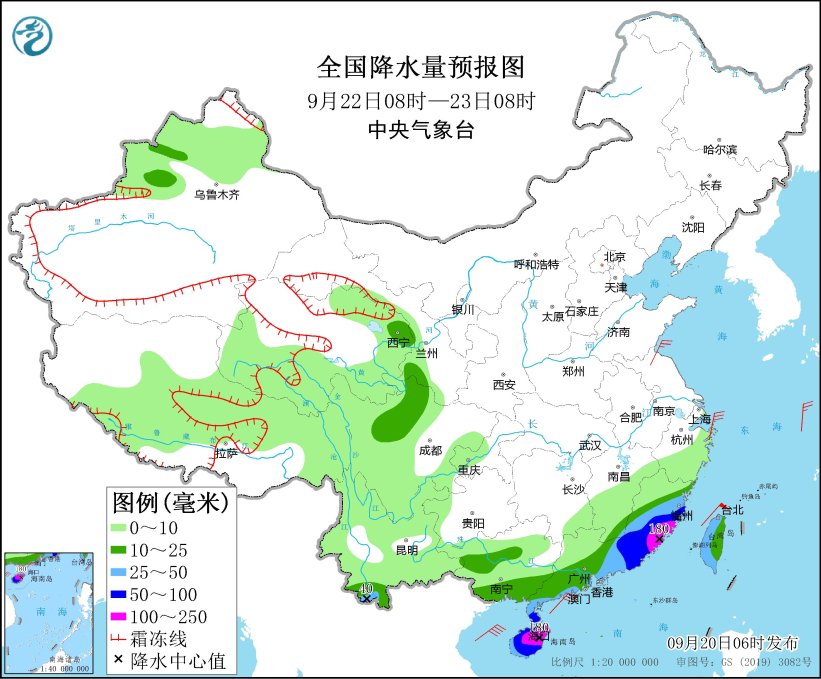 “普拉桑”结合冷空气将给华东带来强风雨天气 中东部地区将有大风降温