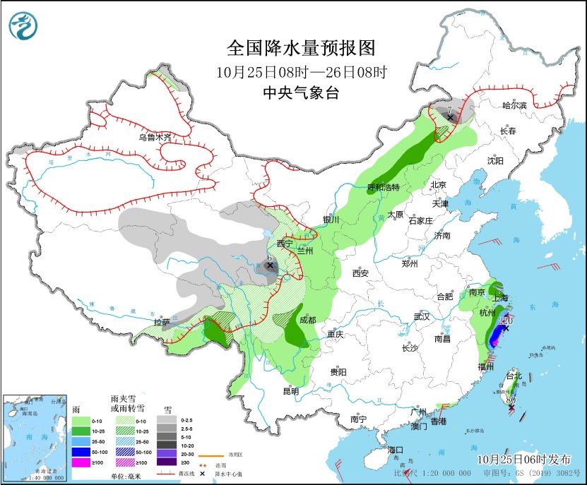 我国南部海域将有持续性大风 江浙沪沿海地区有强降雨