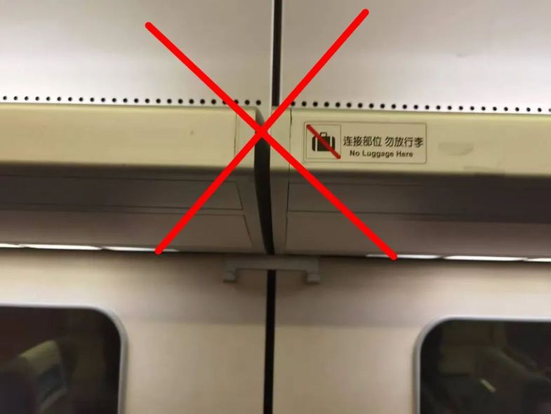 高铁列车上,行李应该怎么放?