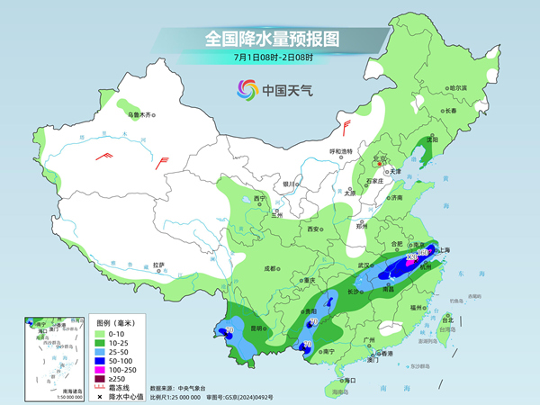 南方新一轮强降雨过程登场 北方多地高温天气发展增多
