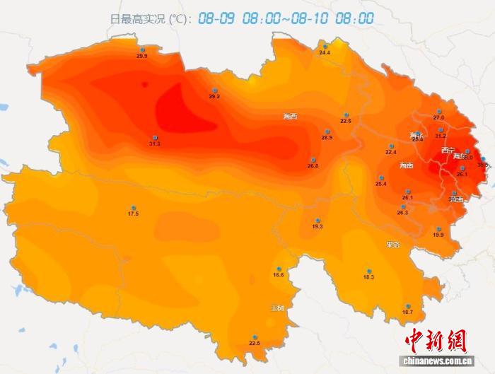 青海东部农业区遭遇极端高温天气