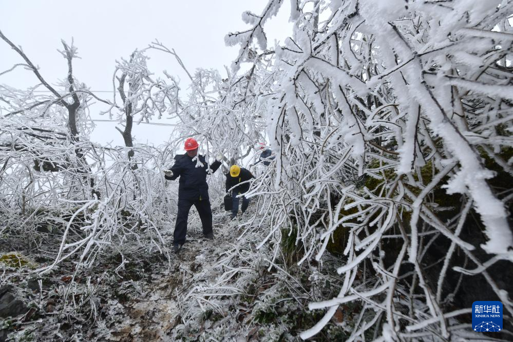 新春走基层丨广西：鏖战冰雪保供电